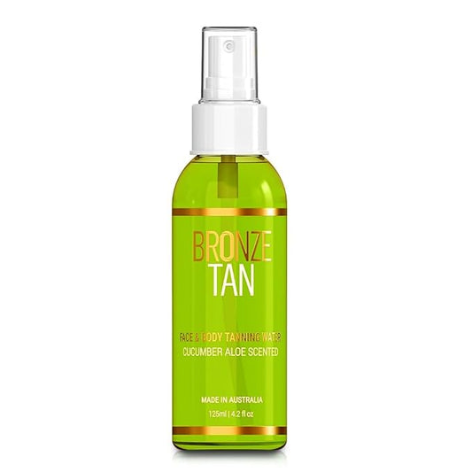 Bronze Tan Self Tanning Water Spray For Face | Hydrating Self Tan Water for a Natural Sunless Tan | Self Tanner Ideal for All Skin Types | Buildable Fake Tan 125ml(4.2 fl oz)