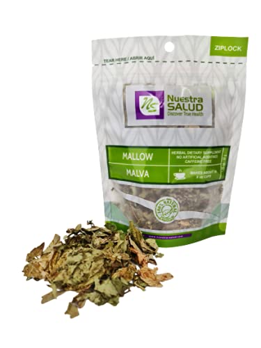 Malva Mallow Tea - Herbal Tea Leaves from Peru - For the Maintenance of Good Health - Zip-Lock (30g) 1.05oz - 100% Natural and Caffeine Free