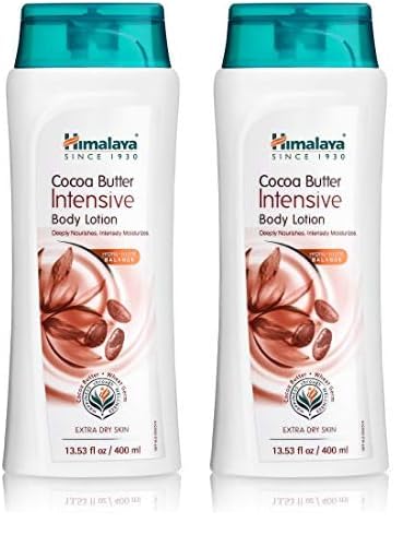 Himalaya Cocoa Butter Intensive Body Lotion for Extra Dry Skin 13.53 oz/400ml (Pack of 2)