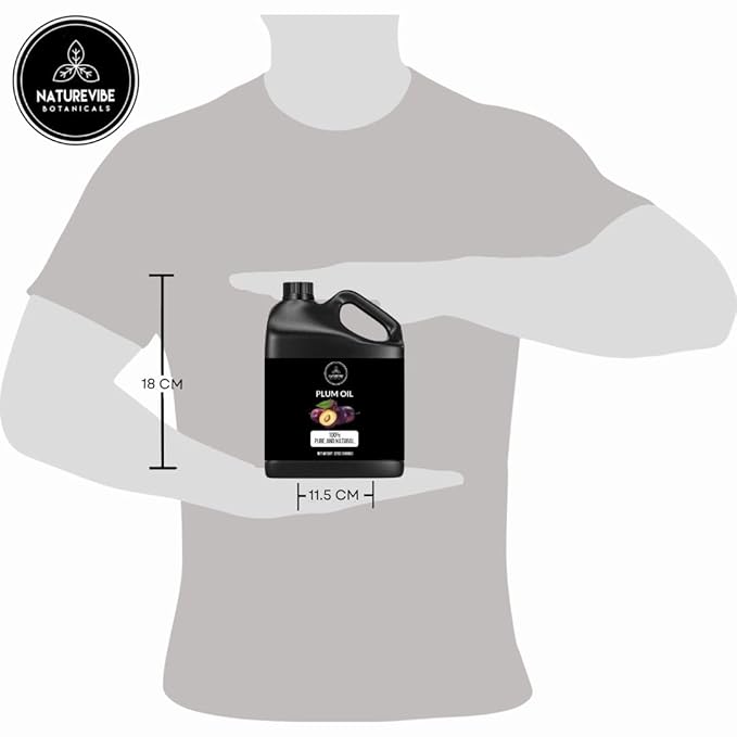 Naturevibe Botanicals Plum Oil 32 Ounces | 100% Pure and Natural | Great for Skin Care and Hair Care