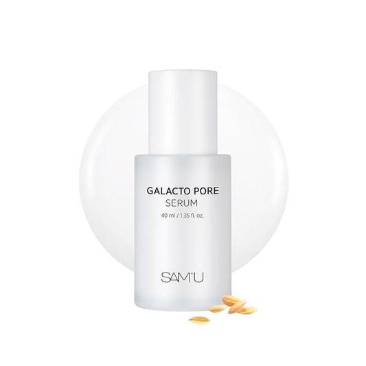 SAM'U Galacto Pore Serum – Pore Tightening Serum with Galactomyces For Glass Skin – Korean Skin Care, Tightening & Hydrating with AHA, PHA, BHA, Suitable for Acne-Prone Skin – 1.4 Fl. Oz