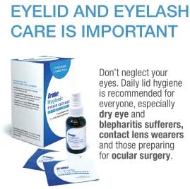 Bruder Hygienic Eyelid Cleansers Value Pack | Hygienic Eyelid Wipes & Eyelid Solution Spray | for Daily Eyelid and Lash Care