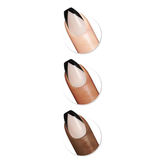 Sally Hansen Instant Cuticle Remover & Salon Effects French Twist Press On Nails Kit - 15 Second Gel, Aloe & Chamomile