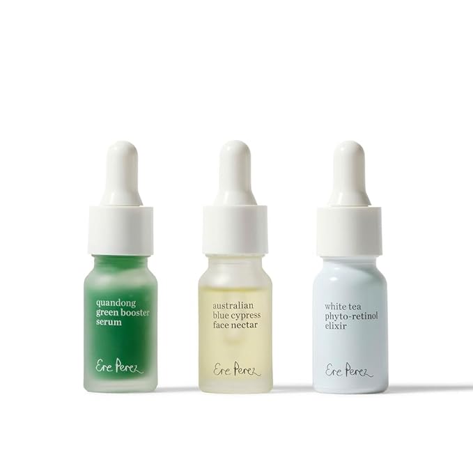 Ere Perez - Healthy Skin Heroes Kit Mini Discovery Set (Hydrate, Renew, Glow) | Vegan, Cruelty-Free, Clean Beauty (3-Piece Gift Set)