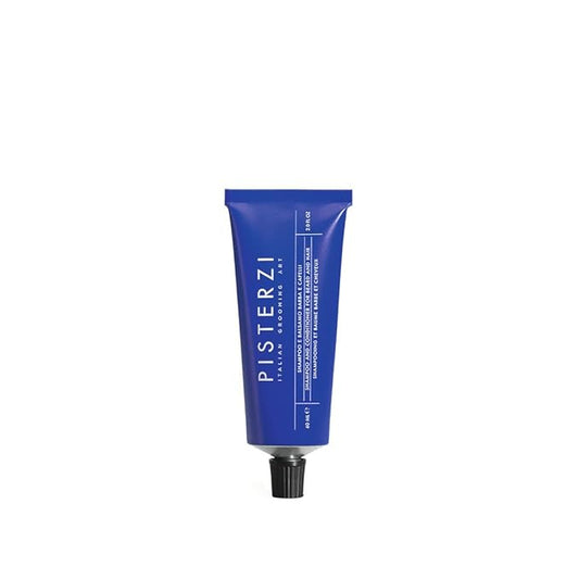 Shampoo and Conditioner for Beard and Hair (Aluminium Travel Tube 60 ml, 7.4, Fl Oz)