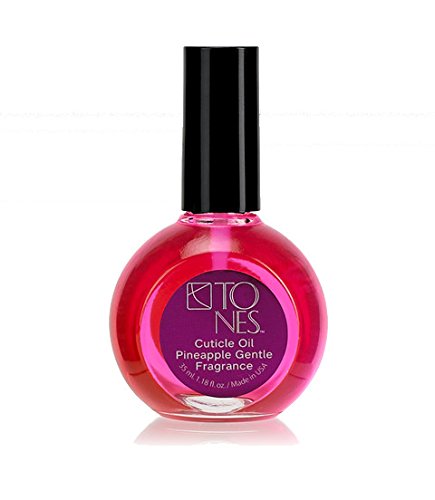 TONES Cuticle Oil - Premium, Skin Conditioning Nail Oil - Hydrates and Repairs Dry, Cracked Cuticles - Cruelty Free, 7-Free Nail Supplies - Made In The USA (1.18 Fl Oz, Pineapple)