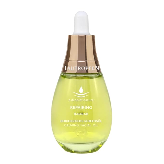 natural cosmetics, skincare, soothing facial oil for all skin types with baobab, 35 ml