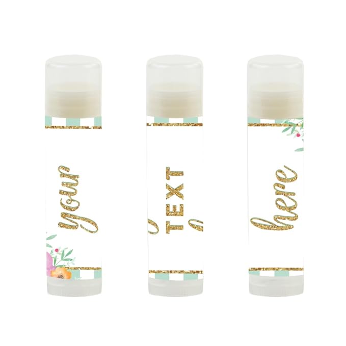 Andaz Press Personalized Lip Balm Party Glitter,