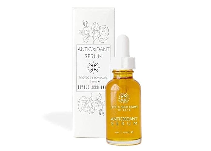 Little Seed Farm Serum Bundle - Antioxidant + Elasticity - Skin Toning and Firming Serums - Facial Serums for Dry & Aging Skin