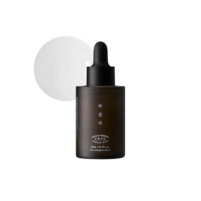 Makgeolli Glow Focus Duo – Korean Skincare Makgeolli Serum & Eye Cream Set with Fermented Rice Wine, Lightweight Texture for Dry and Rough Skin Care