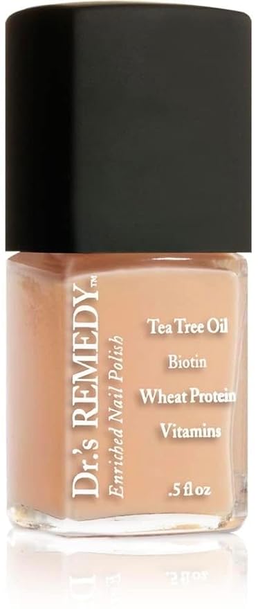 Dr's Remedy 3 Pack Nail Polish Treatment Kit, URBANE Unisex Trio With RADIANT Remover/Hydrating Treatment/PURITY Peach