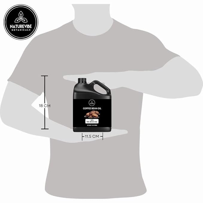 Naturevibe Botanicals Coffee Bean Oil 32 Ounces | 100% Pure and Natural | Great for Skin Care and Hair Care