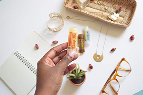 Fair Trade, Organic Beeswax Lip Balm - Variety 4 Pack (Lemongrass, Tangerine, Suncare and Honeybalm) - Ethically Sourced