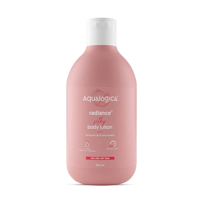 Radiance+ Silky Body Lotion for Very Dry Skin | 24-Hour Deep Moisturization with Watermelon & Niacinamide | Lightweight, Creamy & Fast Absorbing | 10.14 Fl Oz/300ml