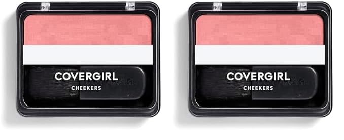 COVERGIRL Cheekers Blendable Powder Blush Rose Silk, .12 oz (packaging may vary), 1 Count (Pack of 2)
