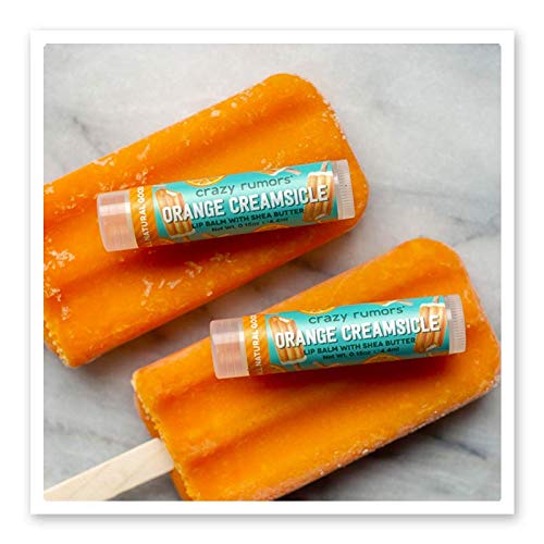 Crazy Rumors Orange Creamsicle Lip Balm. Plant-Based,