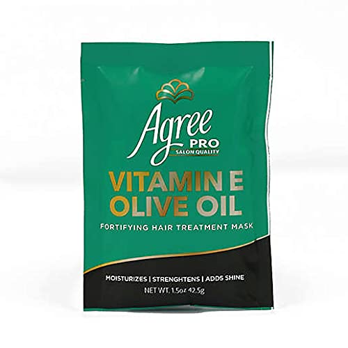 Pro (Salon Quality) Vitamin E (Natural Olive Oil) Fortifying Hair Treatment Mask 1.5oz (42.5g) by AmazingNY