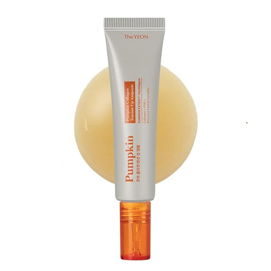 TheYEON Pumpkin Collagen Tension Up Ampoule / 20ml 0.67 fl.oz/Pore care,elasticity,skin nutrition/korean skin care, For Face Moisturization,Smoothening,and Even Tone-Skin Firming Hydrating
