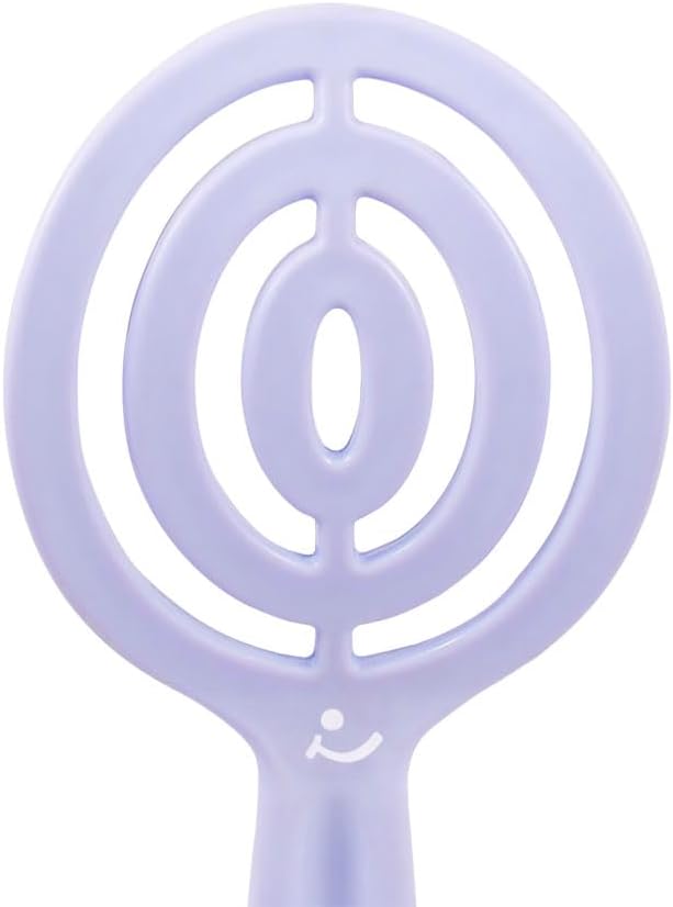 Cricket Hapi So Clean Scalp Massager Brush – Silicone Scrubber & Exfoliator for Hair & Scalp Care, 38 Firm Tapered Teeth, Shampoo Brush for Shower & Salon - Light Purple