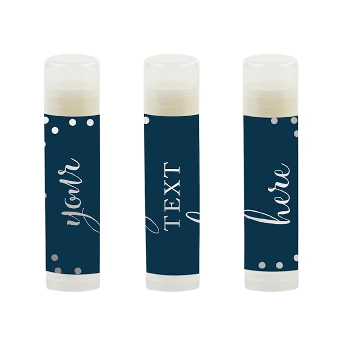 Andaz Press Personalized Lip Balm Party Blue,