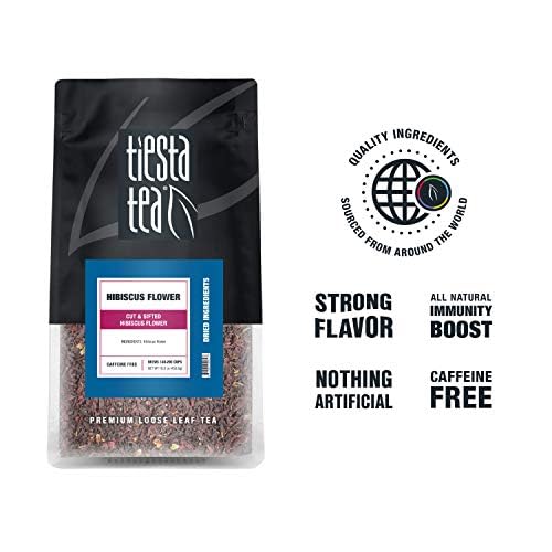 Tiesta Tea - 3lb Hibiscus Flowers | Cut & Sifted Loose Tea | 3lb |1360g, Bulk Resealable Bag | Raw Hibiscus Flower, Agua Fresca, Flor de Jamaica, Baked Goods, Dressings, Jams, Soaps & More | 3-Pack