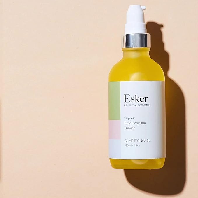 ESKER - Scent-Free Clarifying Body Oil For Sensitive Skin | Vegan, Cruelty-Free, Clean Beauty (4 fl oz | 120 ml)