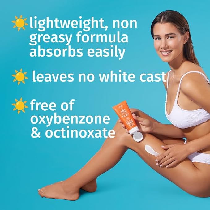 Hempz Daily Body Sunscreen SPF 30, Sweet Pineapple and Honeymelon, Reef Safe, Vegan, Dermatologist Tested, 6 oz