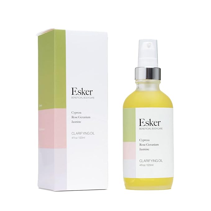 ESKER - Scent-Free Clarifying Body Oil For Sensitive Skin | Vegan, Cruelty-Free, Clean Beauty (4 fl oz | 120 ml)