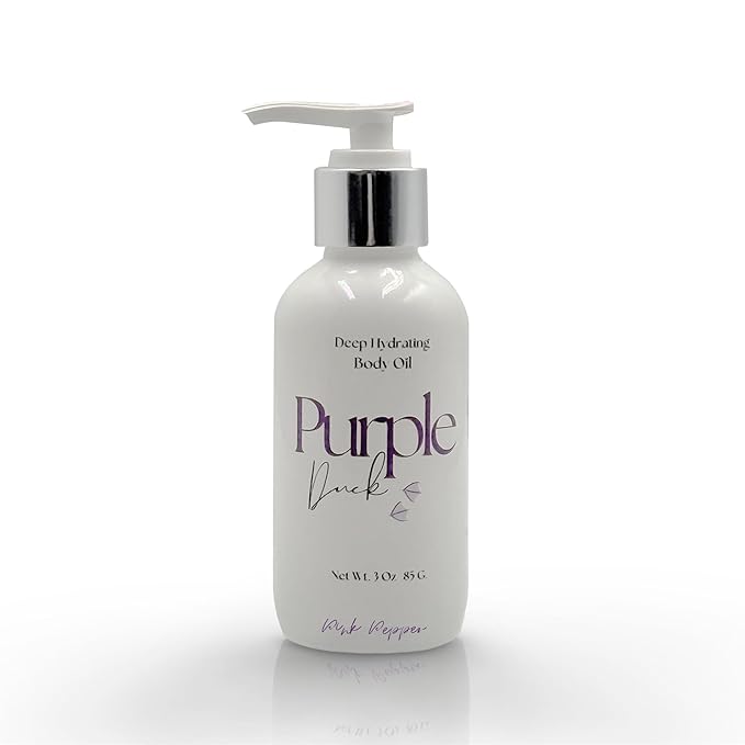 Hydrating Body Oil for Women | Lightweight All-Natural Moisturizing Oil | Fast-Absorbing Moisturizer | Scented Body Oil for Women - Pink Pepper 3 Oz