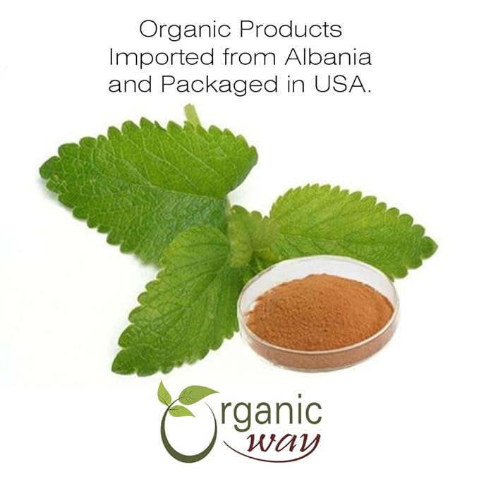 Organic Way Lemon Balm Leaf Cut & Sifted (Melissa officinalis) - Herbal Tea | Organic & Kosher Certified | Vegan | Raw, Non GMO & Gluten Free | USDA Certified | Origin - Albania (1LBS / 16Oz)