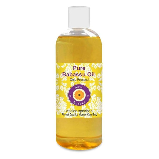 dève herbes Pure Babassu Oil (Attalea speciosa) Cold Pressed 200ml (6.76 oz)