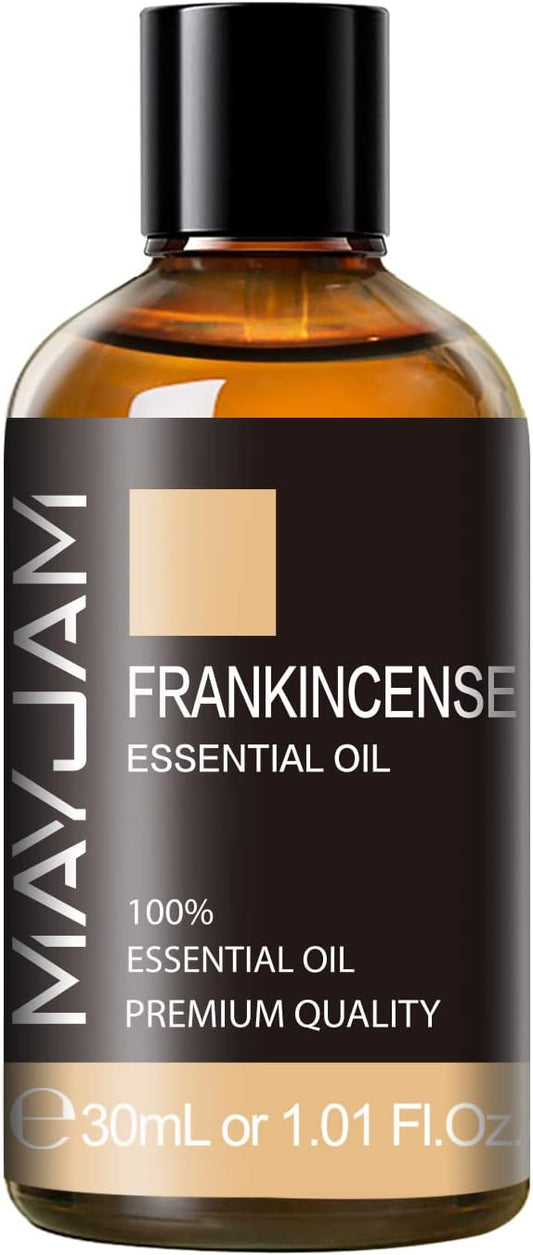 Frankincense Essential Oil 30ML/ 1.01FL.OZ, MAYJAM Pure Aromatherapy Frankincense Oil for Massage, Diffuser, Soap Making, Long Lasting Scents