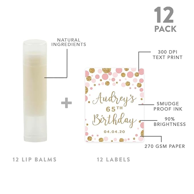 Andaz Press Personalized Milestone Birthday Party Glitter