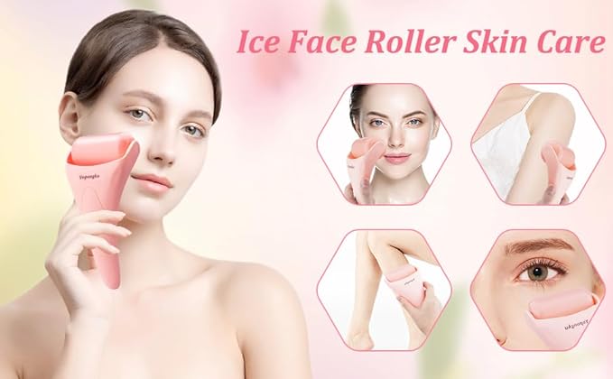 Gua Sha Facial Tools,Ice Roller for Face,Face Roller & Massager Guasha, Gifts Skincare Tools for Women,Stainless Steel Gua Sha Tools.
