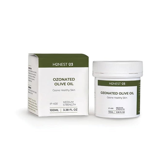 Olive Oil | Topical Ozone Oil Infused Skin Care | Ozonated Oil to Nourish, Protect & Cleanses | For People & Pets | 3.38 Fluid Ounces