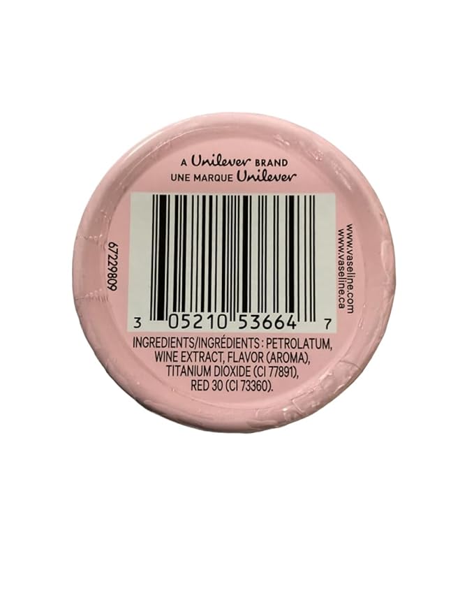 Vaseline Lip Therapy Lip Balm, 3 Pack, Limited Edition Pink Bubbly, 0.6 oz