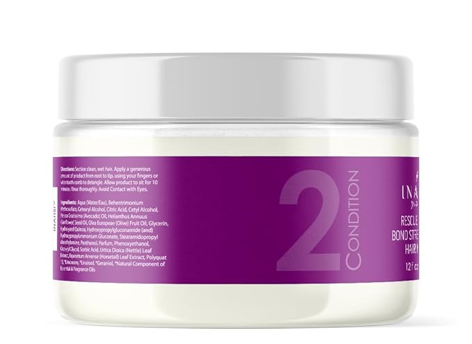Rescue & Repair Bond Strengthening Hair Masque | Deep Conditioner for Men, Women, or Kids with Curly Hair | Hair Products for Naturally Curly Hair 12 oz | Made in the USA