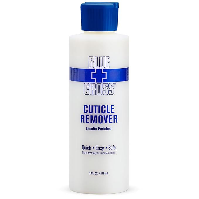 Blue Cross Hydrating, Moisturizing, Strengthening Cuticle Remover Oil with Lanolin + Extra Strength Callus Remover Gel for Heel or Feet, 6 oz each, 2 pack Bundle