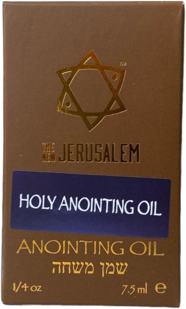 Holy Anointing Oil from Israel, Holy Spiritual Oils Bottles from Jerusalem Blessed, Handmade with Natural Ingredients and Blessed for Wedding Ceremony, Religious Use, 0.25 Fl Oz