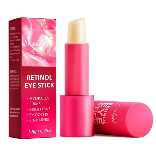 Soulight Retinol Eye Stick, Anti-Aging Eye Cream, Skincare for Wrinkles, Dark Circles, Puffiness - Retinol Eye Balm Moisturizes, Softens & Nourish Skin