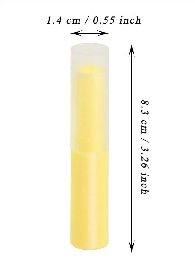 0.14oz Empty Flavored Lip Balm Container (Yellow)