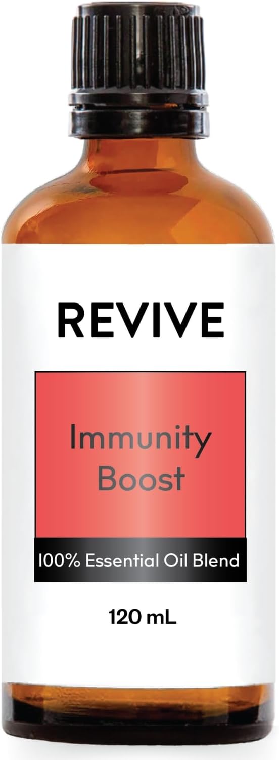 Immunity Boost 120mL Essential Oil Blend by Revive Essential Oils - 100% Pure Therapeutic Grade, for Diffuser, Humidifier, Massage, Aromatherapy, Skin & Hair Care