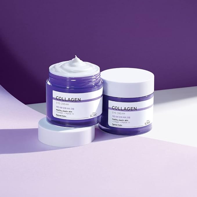 SCINIC Collagen Eye Cream 2.7 fl oz (80ml) | Contains70% Marine Collagen Extract | Peptide Strengthens Skin Elasticity | Dense Elasticity Care With One Eye Cream | Korean Skincare
