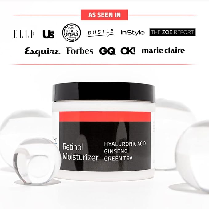 YEOUTH Retinol Cream for Face, Retinol Face Cream for Women and Men with Hyaluronic Acid and Green Tea, Night Moisturizer for a Smoother Appearance 1oz