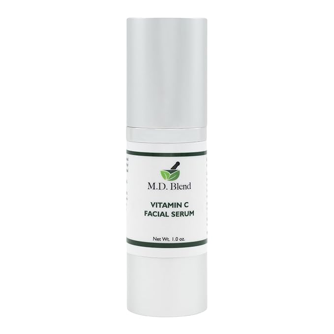 Professional Vitamin C Serum for Face with L-Ascorbic Acid 10% and Hyaluronic Acid. Refreshing Anti-Aging Face Treatment. Illuminating Hydrating Serum for Women and Men. 1floz Pump