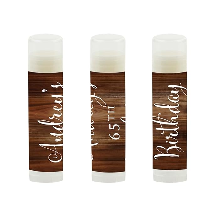 Andaz Press Personalized Milestone Birthday Party Balm
