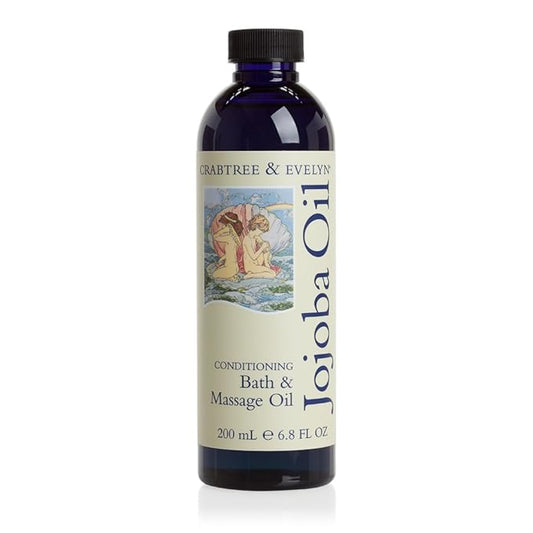Crabtree & Evelyn Jojoba Oil Conditioning Bath and Massage Oil, 6.8 Fl Oz