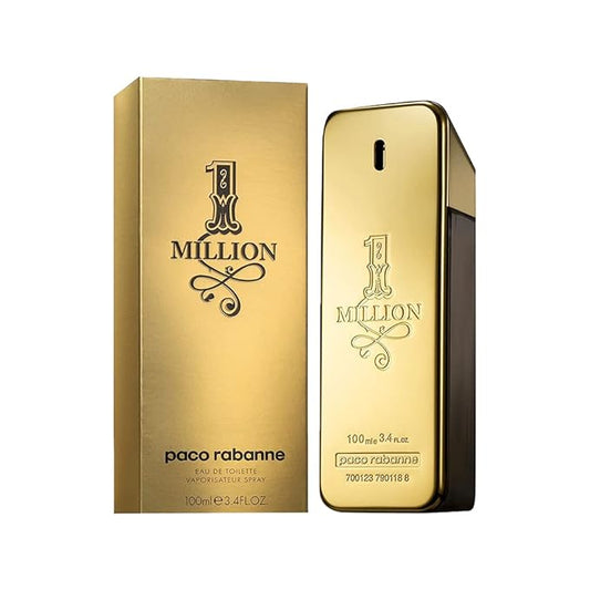 1 Million By Paco Rabanne For Men's Eau De Toilette TESTER 3.4 fl oz 100 ml