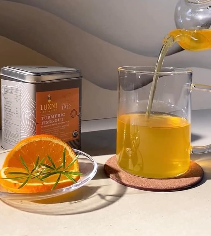 Luxmi Estates Turmeric Time-Out Herbal Tea 25 Tea Bags (50g) Pack