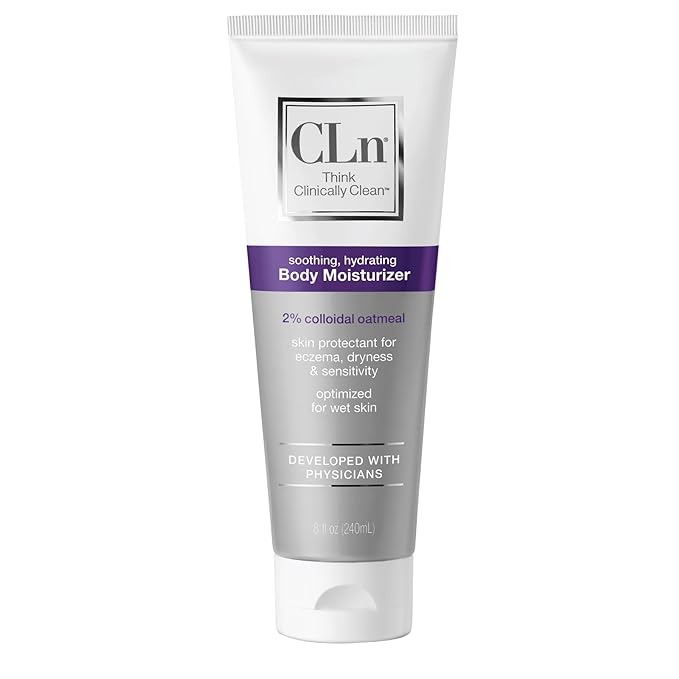 CLn® Body Moisturizer - A skin protectant delivering 2% Colloidal Oatmeal, Paraben-Free, Dye-Free & Fragrance-Free, 8 fl. oz.